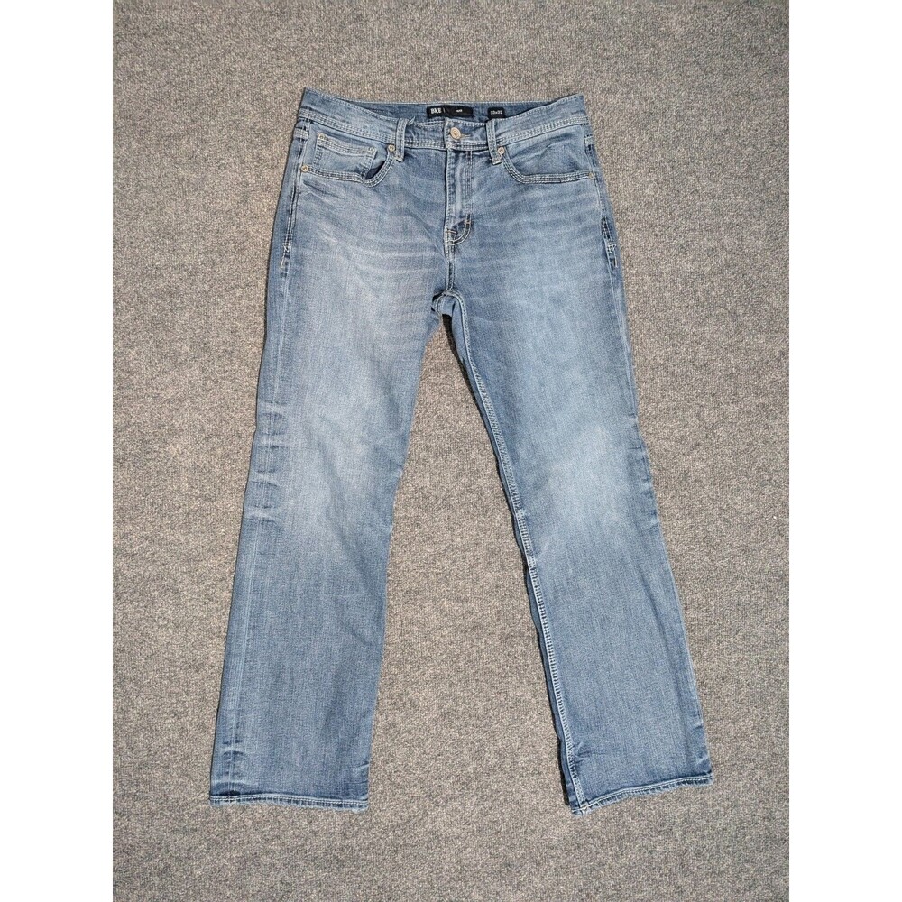 BKE Jake Jeans Mens 33x32 (33x31) Straight Denim Blue